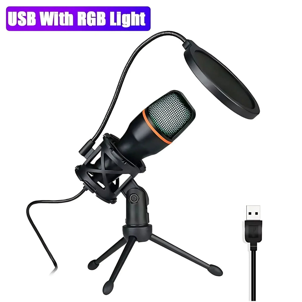 RGB USB Condenser Microphone Kit
