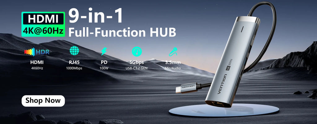 5-Port 10Gbps USB 3.2 Hub