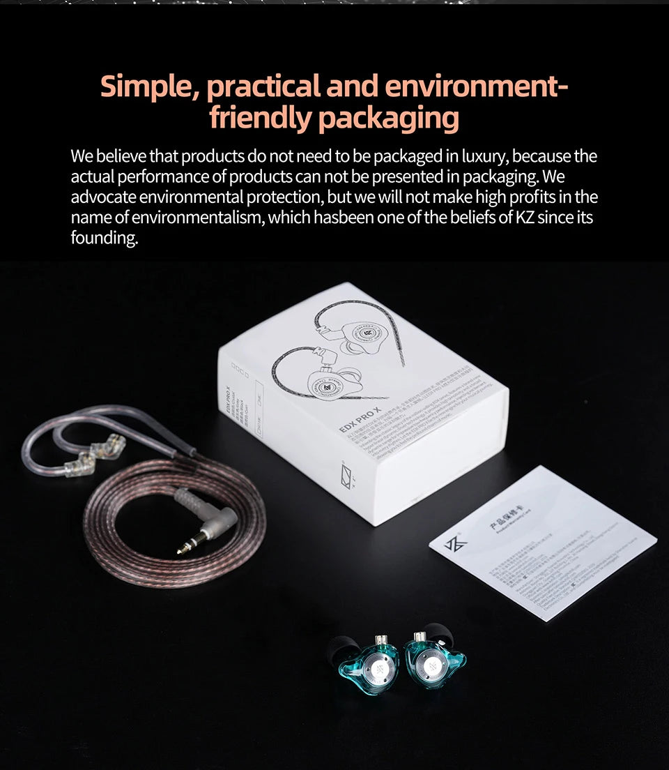 KZ EDX PRO X Hi-Fi Wired Earphones