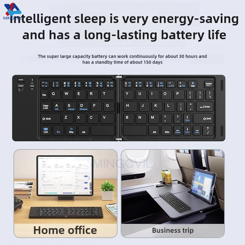 Foldable Bluetooth Travel Keyboard