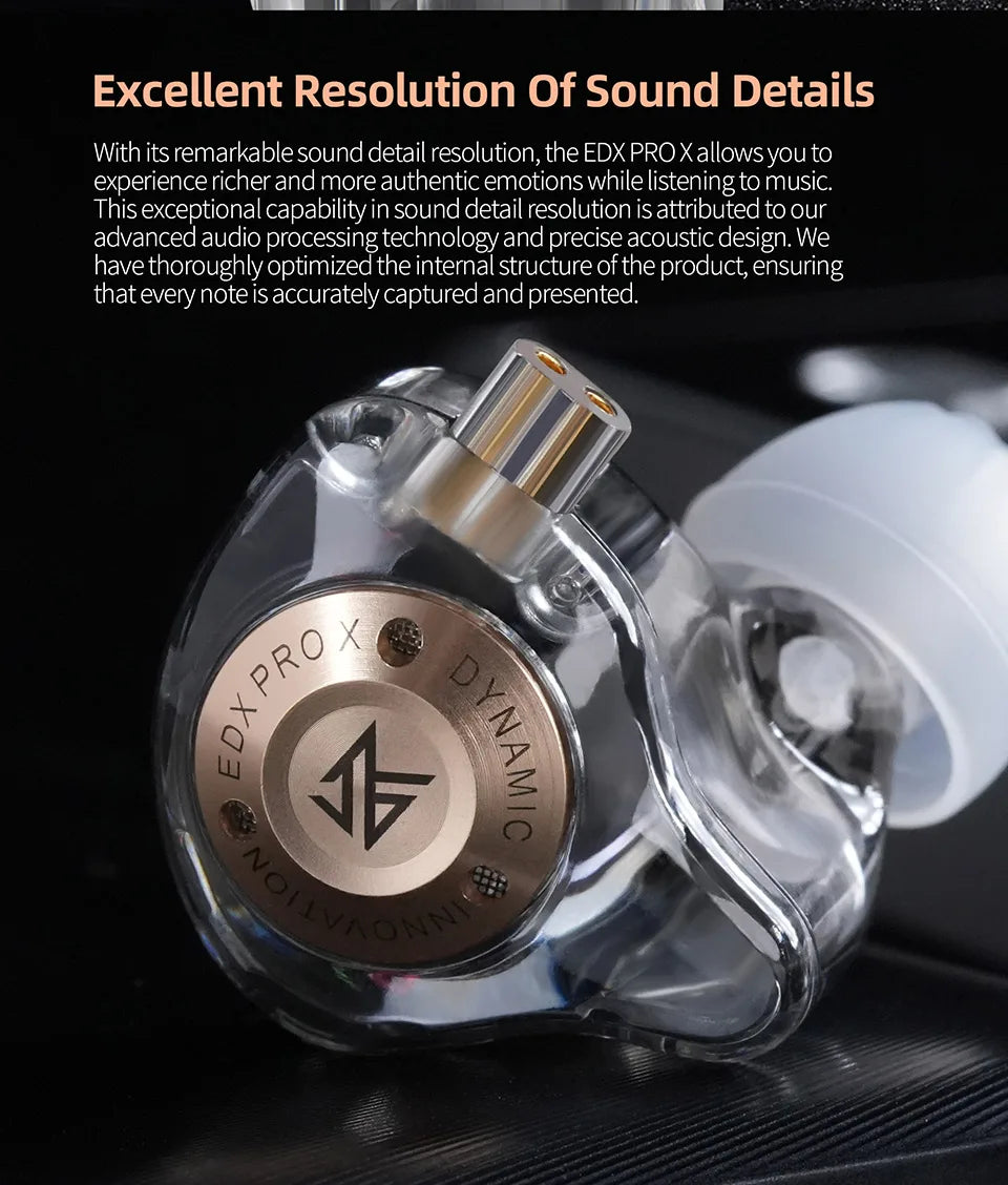 KZ EDX PRO X Hi-Fi Wired Earphones