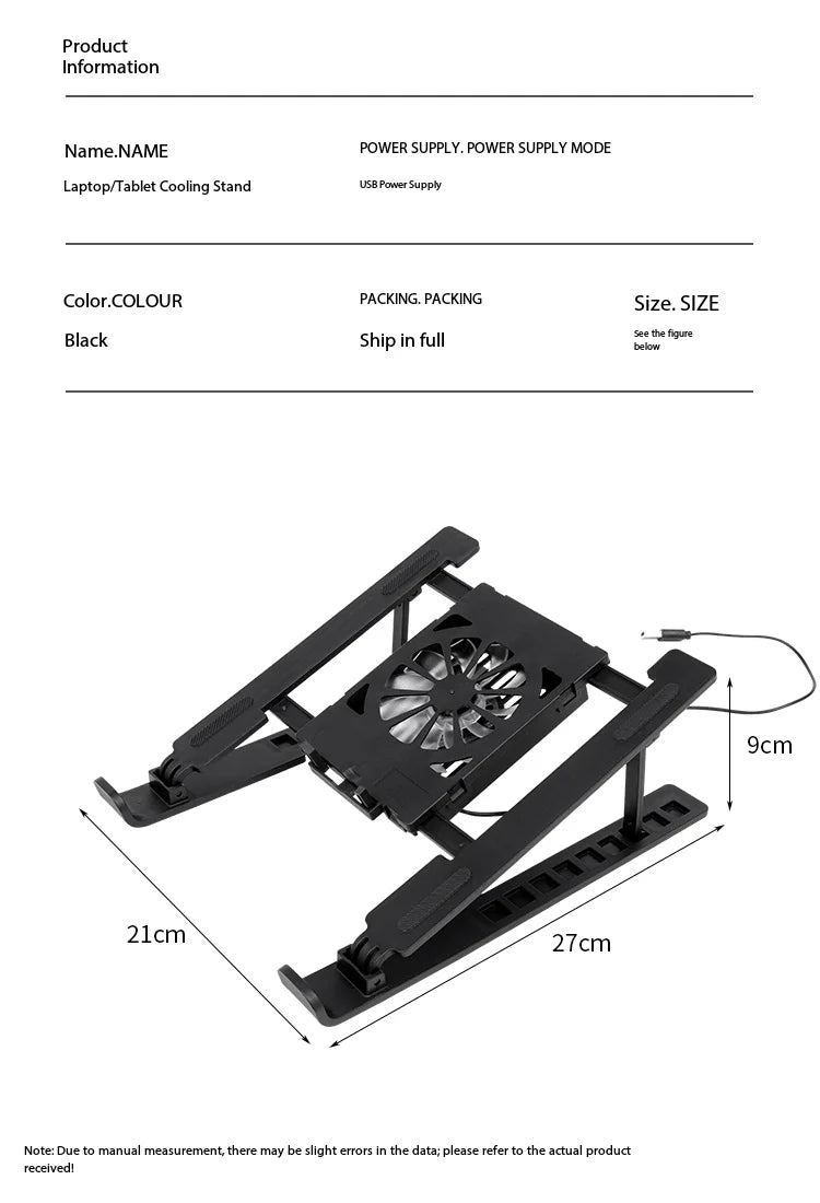 Adjustable Foldable Laptop & Tablet Stand