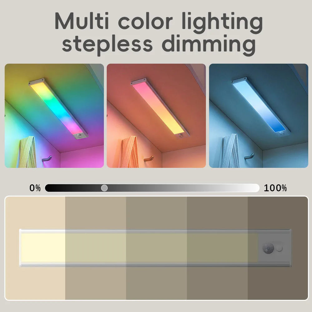Magnetic RGB Motion Sensor Light Bar