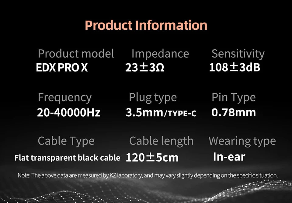 KZ EDX PRO X Hi-Fi Wired Earphones