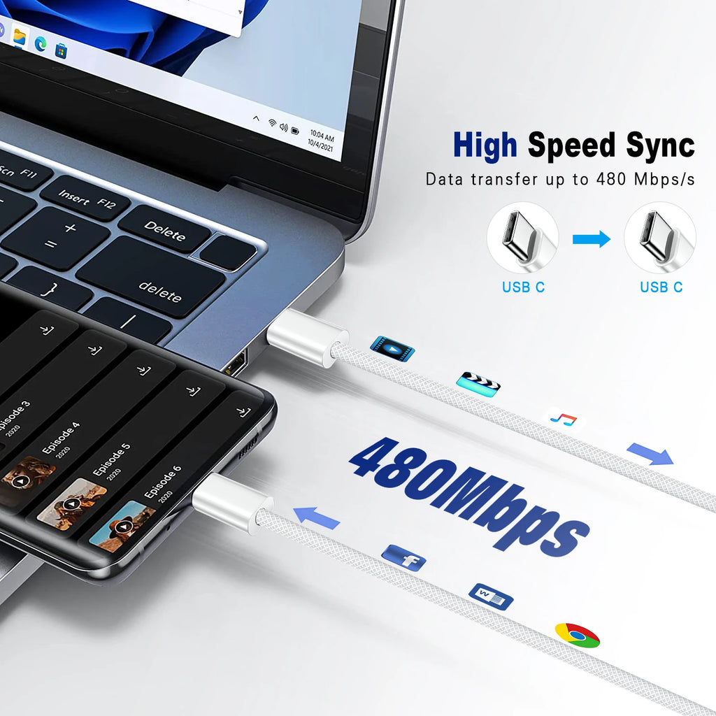 60W USB-C Fast Charging Cable