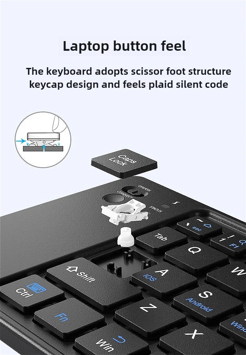 Foldable Bluetooth Travel Keyboard