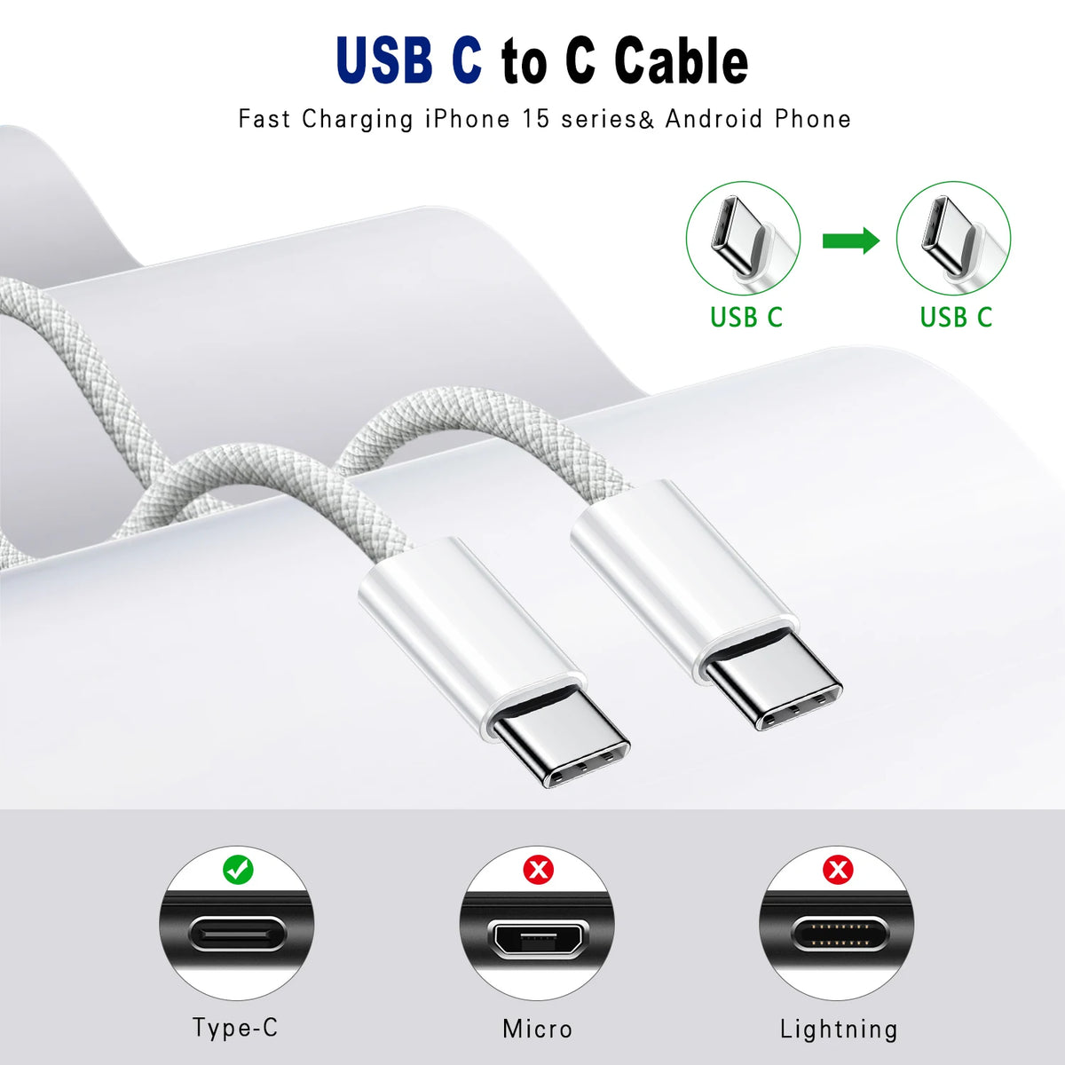 60W USB-C Fast Charging Cable