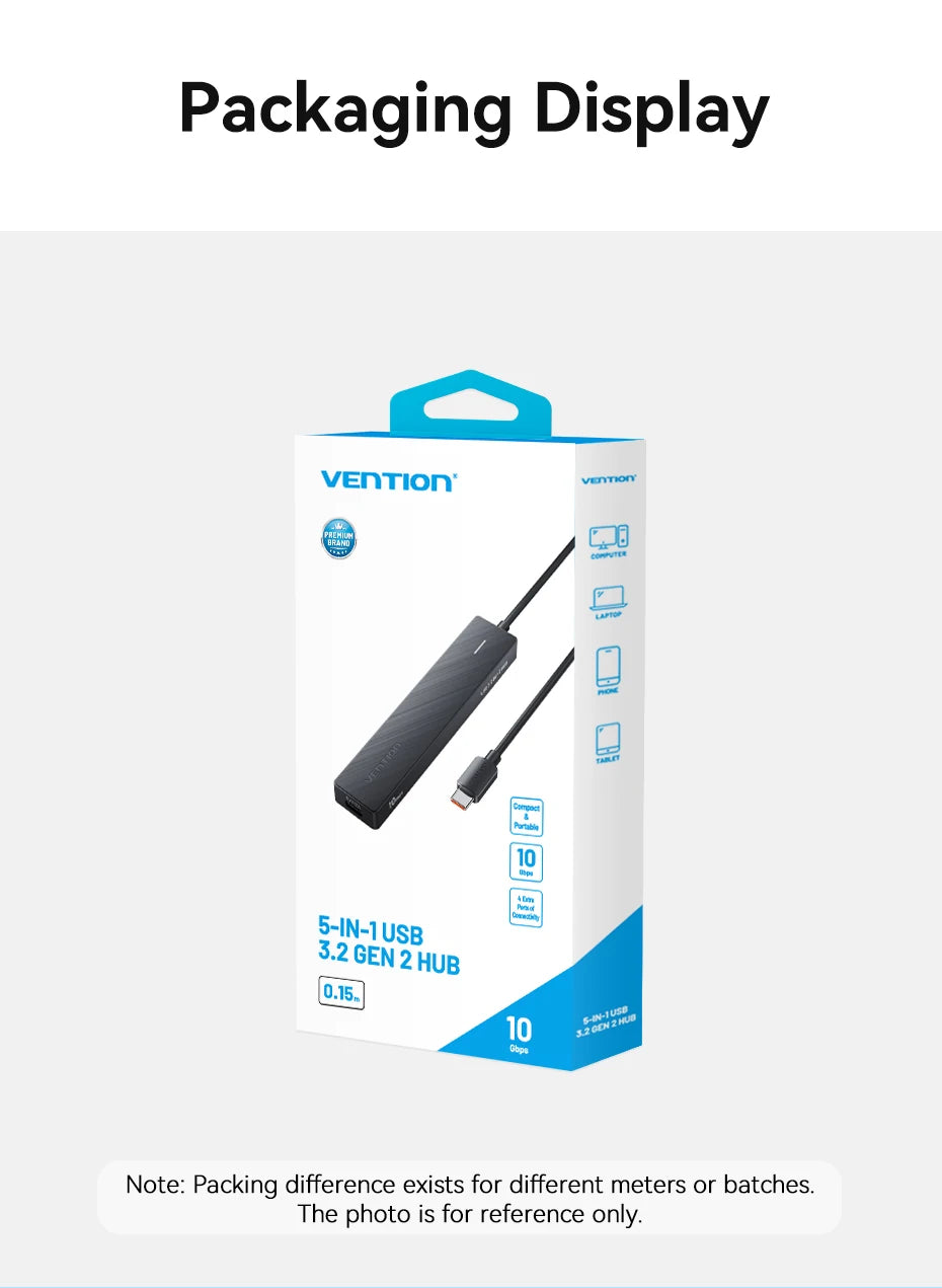 5-Port 10Gbps USB 3.2 Hub